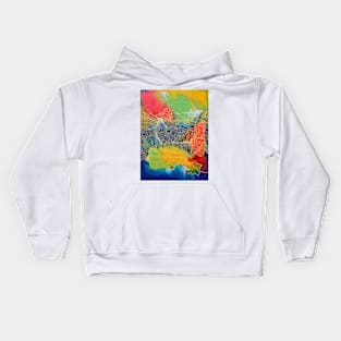 Yellow Topography Kids Hoodie